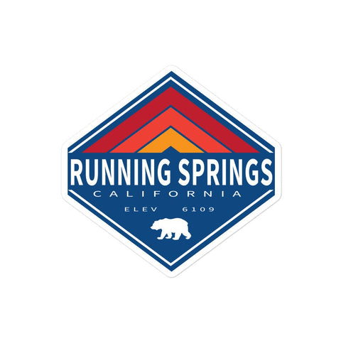 Running Springs Retro Diamond - Sticker - Wears The MountainStickersWears The Mountain