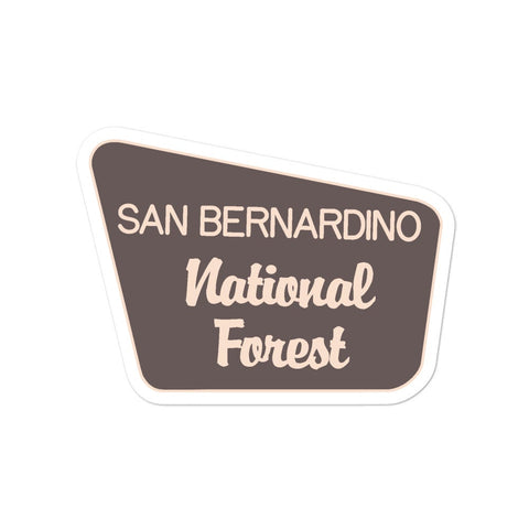San Bernardino National Forest - Sticker - Wears The MountainStickersPrintful