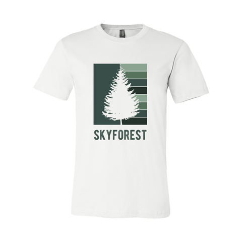 Skyforest Striped Tree - Unisex Jersey T (Warehouse) - Wears The MountainT-ShirtsWears The Mountain