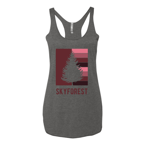 Skyforest Striped Tree - Women's Tank (Warehouse) - Wears The MountainTank TopsWears The Mountain
