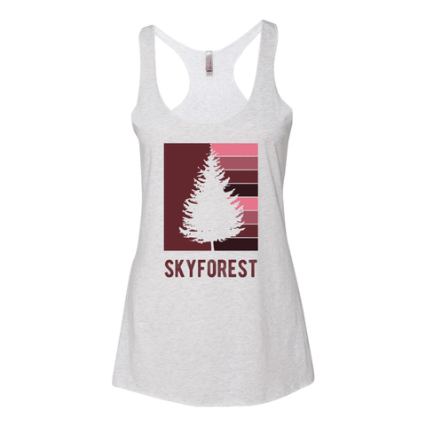 Skyforest Striped Tree - Women's Tank - Wears The MountainTank TopsPrint Melon Inc.