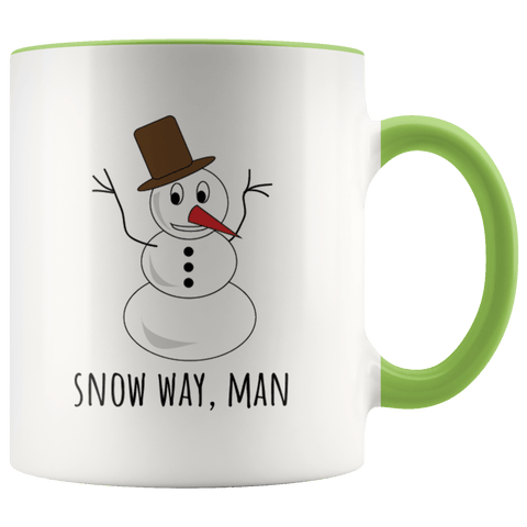 Snow Way, Man - Accent Coffee Mug - Wears The MountainDrinkwareteelaunch