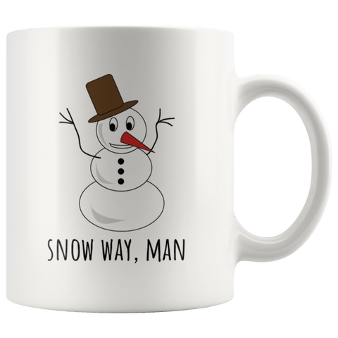 Snow Way, Man - Accent Coffee Mug - Wears The MountainDrinkwareteelaunch