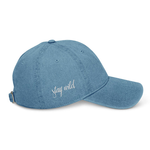 Stay Wild - Denim Hat - Wears The MountainWears The Mountain
