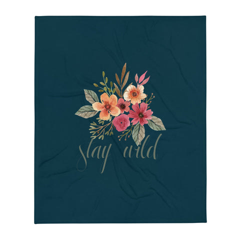 Stay Wild - Plush Blanket - Wears The MountainWears The Mountain
