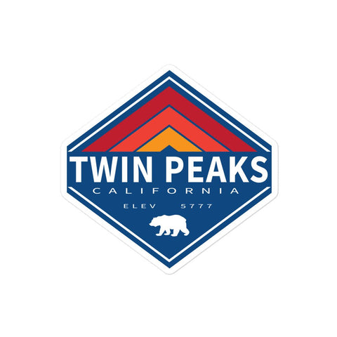 Twin Peaks Retro Diamond - Sticker - Wears The MountainStickersWears The Mountain