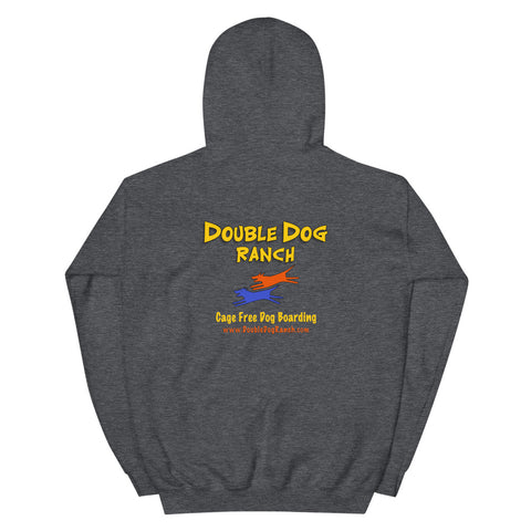 Double Dog Ranch - Heavybleand Hooded Sweatshirt (with sleeve print) -  - Wears The Mountain