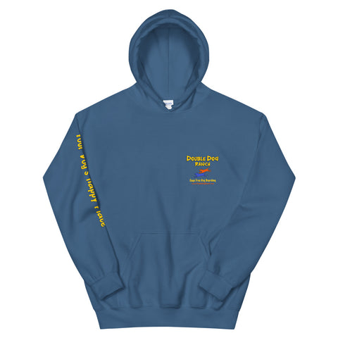 Double Dog Ranch - Heavybleand Hooded Sweatshirt (with sleeve print) -  - Wears The Mountain