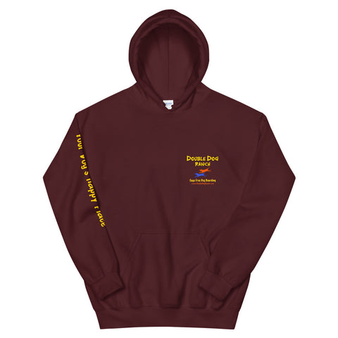 Double Dog Ranch - Heavybleand Hooded Sweatshirt (with sleeve print) -  - Wears The Mountain