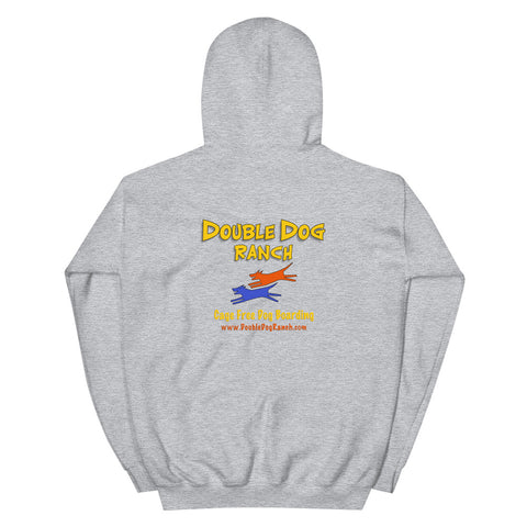 Double Dog Ranch - Heavybleand Hooded Sweatshirt (with sleeve print) -  - Wears The Mountain