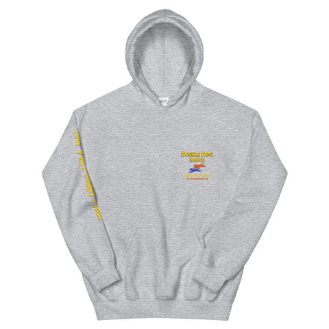 Double Dog Ranch - Heavybleand Hooded Sweatshirt (with sleeve print) -  - Wears The Mountain