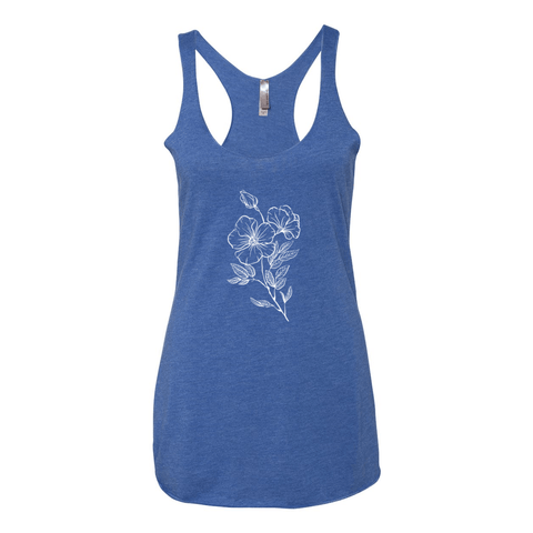 Wildflowers: Buttercup - Women’s Triblend Racerback Tank - Wears The MountainTank TopsPrint Melon Inc.