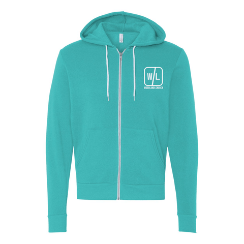 Woodlands Church Icon - Zip-up Hoodie - Wears The MountainSweaters/HoodiesPrint Melon Inc.