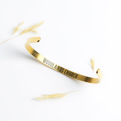 Woodlands Church Your Story - Women's Stainless Bracelet - Wears The MountainJewelryteelaunch