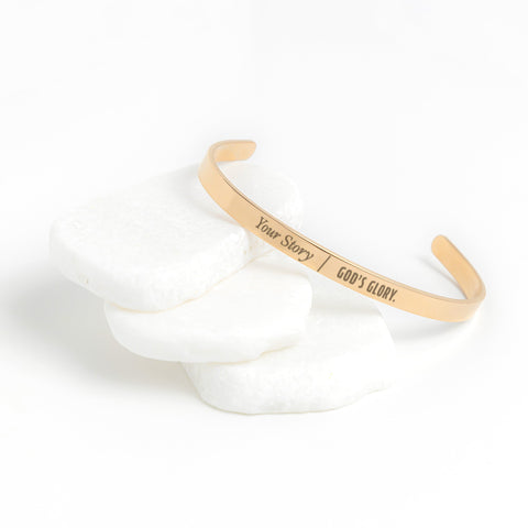 Woodlands Church Your Story - Women's Stainless Bracelet - Wears The MountainJewelryteelaunch