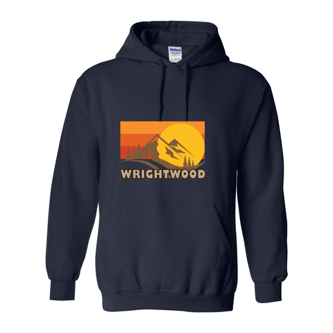 Wrightwood Fall Sunset - Hooded Sweatshirt - Wears The MountainSweaters/HoodiesPrint Melon Inc.