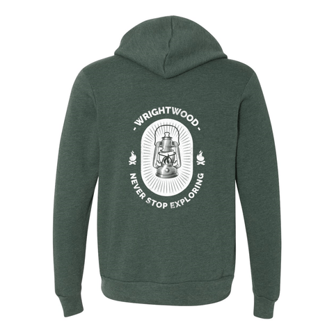 Wrightwood Lantern - Zip Up Hoodie - Wears The MountainSweaters/HoodiesPrint Melon Inc.