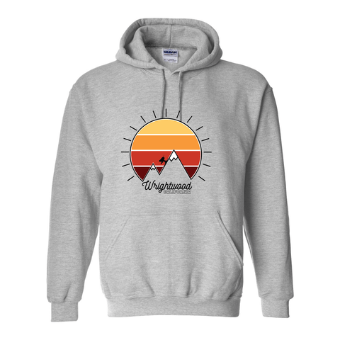 Wrightwood Mountain Sunset - Hooded Sweatshirt - Wears The MountainSweaters/HoodiesPrint Melon Inc.