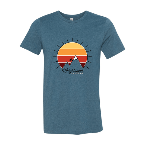 Wrightwood Mountain Sunset - Unisex Jersey T - Wears The MountainT-ShirtsPrint Melon Inc.