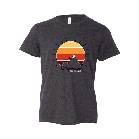 Wrightwood Mountain Sunset - Youth Unisex Jersey T - Wears The MountainT-ShirtsPrint Melon Inc.