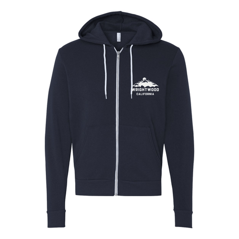 Wrightwood Mountains - Zip Up Hoodie - Wears The MountainSweaters/HoodiesPrint Melon Inc.