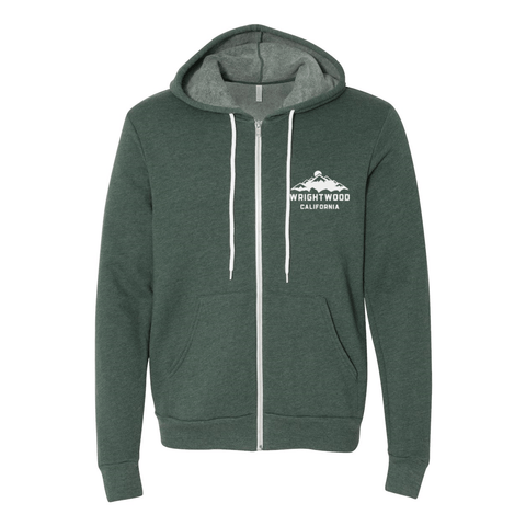 Wrightwood Mountains - Zip Up Hoodie - Wears The MountainSweaters/HoodiesPrint Melon Inc.