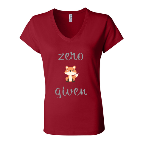 Zero Fox Given - Women's Jersey V Tee - Wears The MountainT-ShirtsPrint Melon Inc.