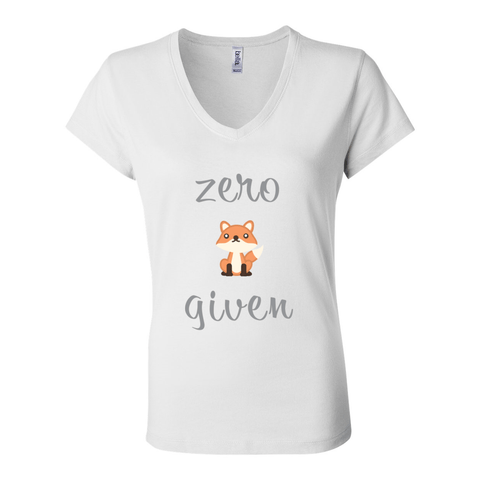 Zero Fox Given - Women's Jersey V Tee - Wears The MountainT-ShirtsPrint Melon Inc.