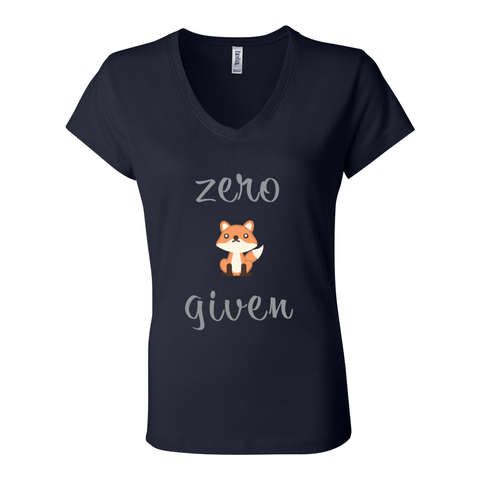 Zero Fox Given - Women's Jersey V Tee - Wears The MountainT-ShirtsPrint Melon Inc.