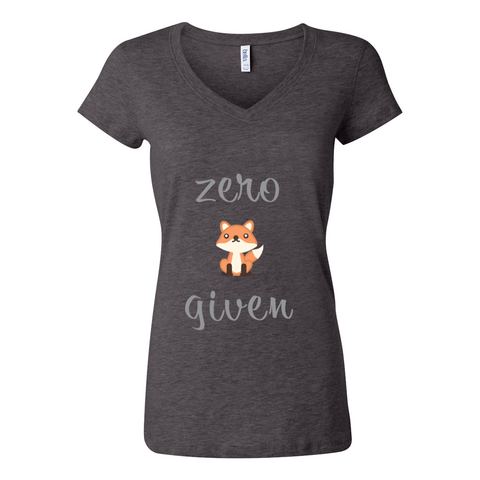 Zero Fox Given - Women's Jersey V Tee - Wears The MountainT-ShirtsPrint Melon Inc.