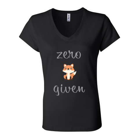 Zero Fox Given - Women's Jersey V Tee - Wears The MountainT-ShirtsPrint Melon Inc.