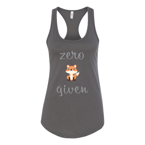 Zero Fox Given - Women's Racerback Tank - Wears The MountainTank TopsPrint Melon Inc.